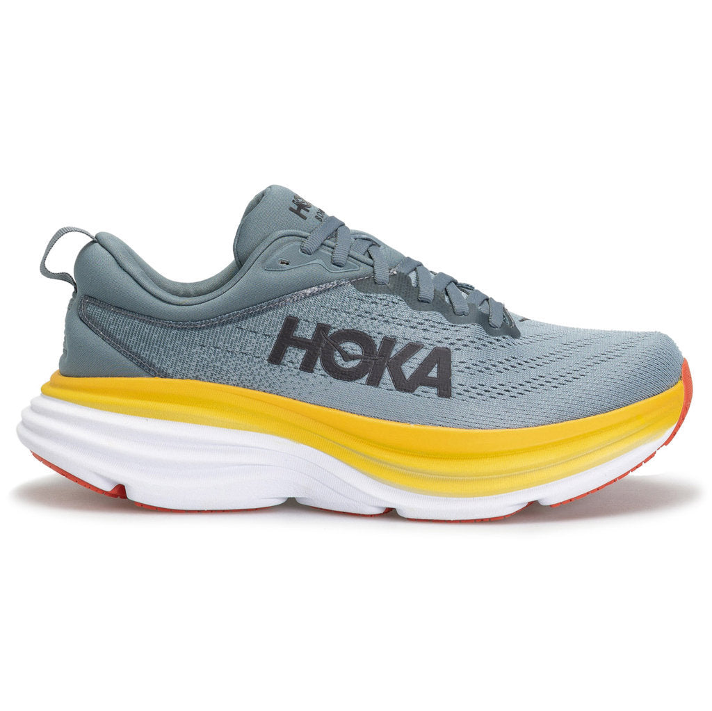 Hoka One One Bondi 8 Textile Mens Trainers#color_goblin blue mountain spring