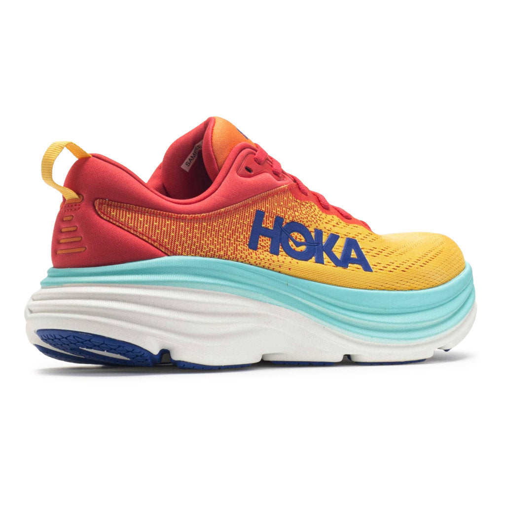 Hoka One One Bondi 8 Textile Mens Trainers#color_cerise cloudless