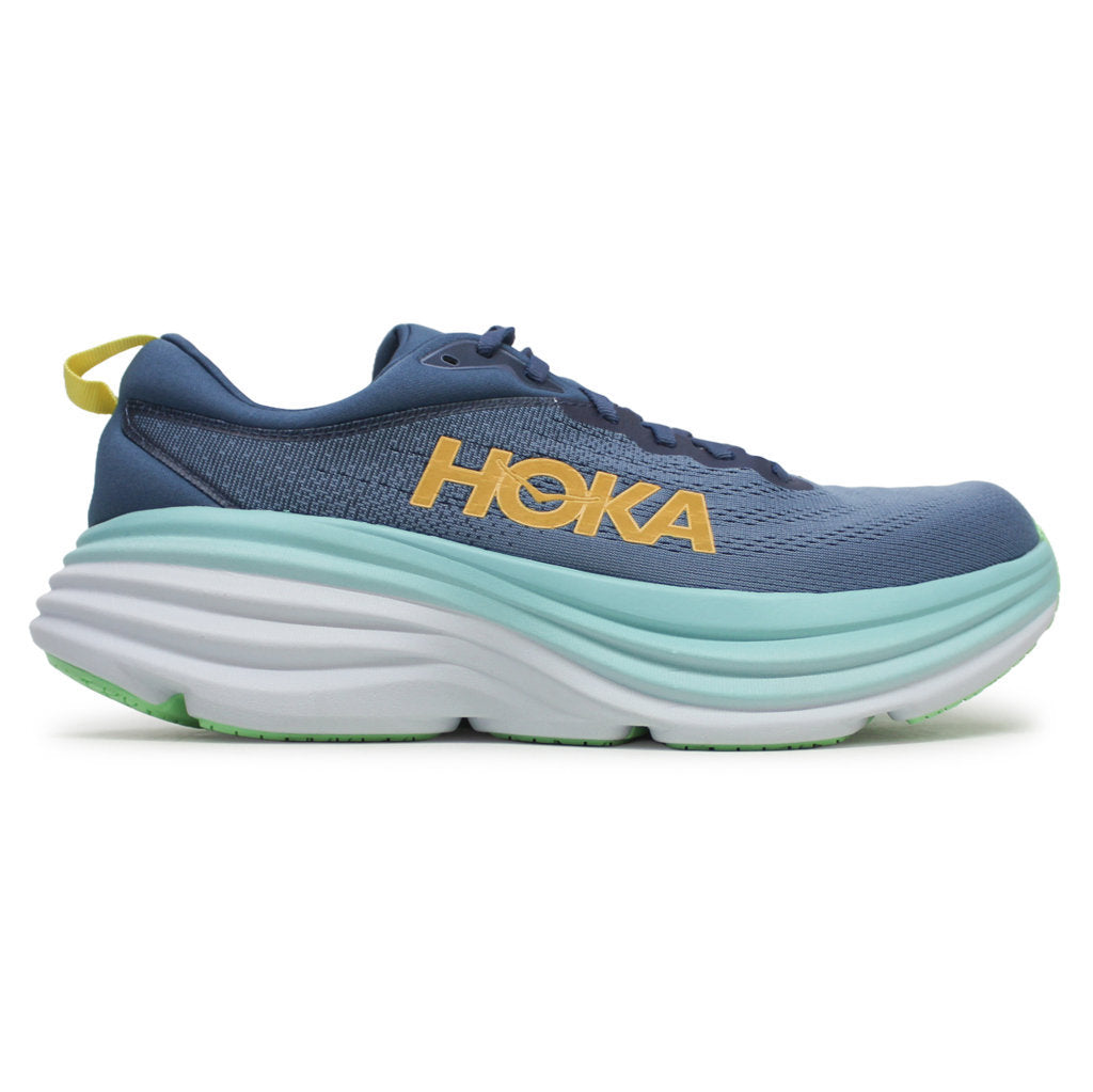 Hoka One One Bondi 8 Textile Mens Trainers#color_real teal shadow