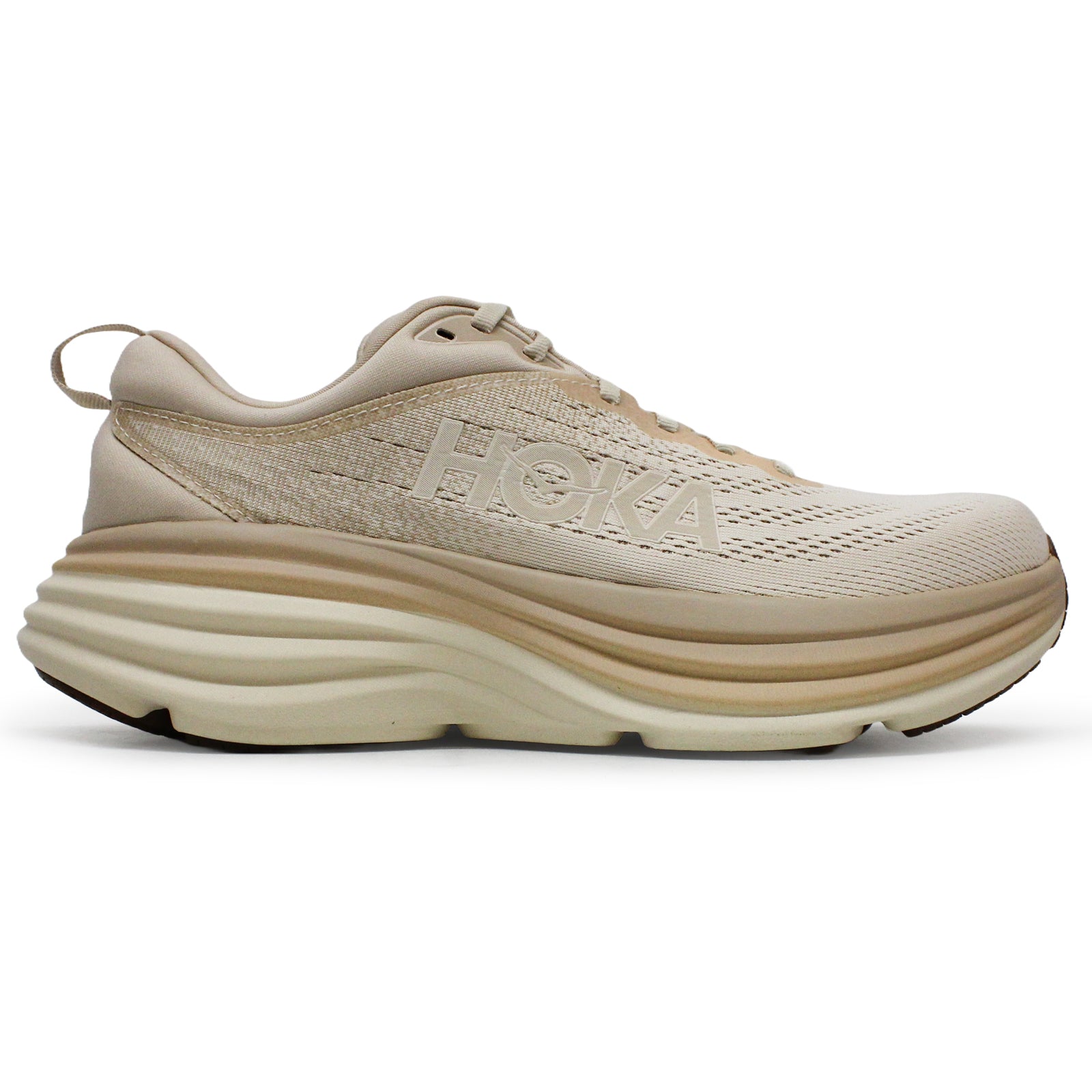 Hoka Bondi 8 Textile Mens Trainers#color_shifting sand vanilla