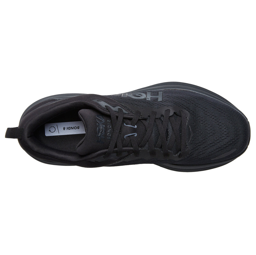 Hoka One One Bondi 8 Textile Womens Trainers#color_black black