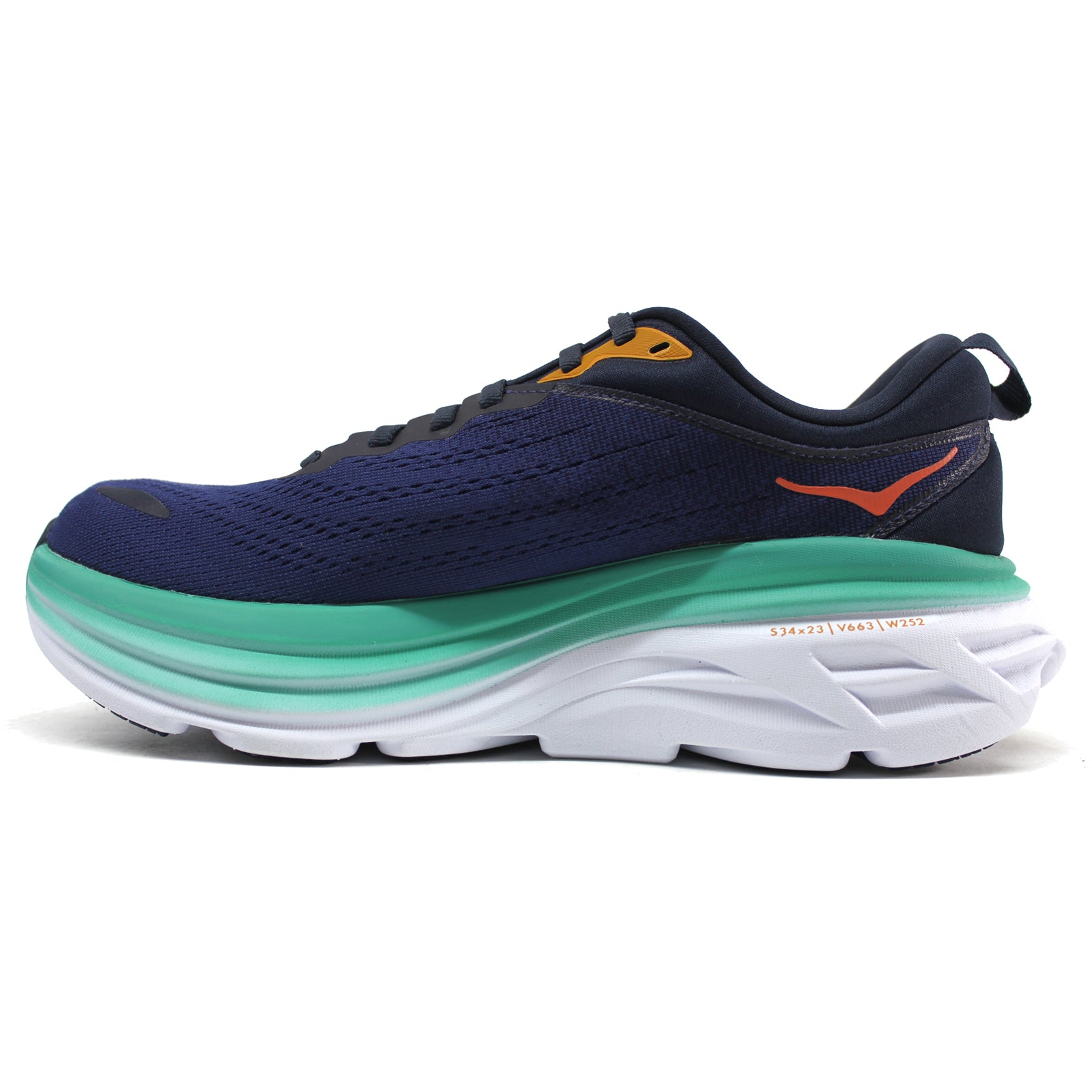 Hoka Bondi 8 Textile Womens Trainers#color_outer space bellwether blue