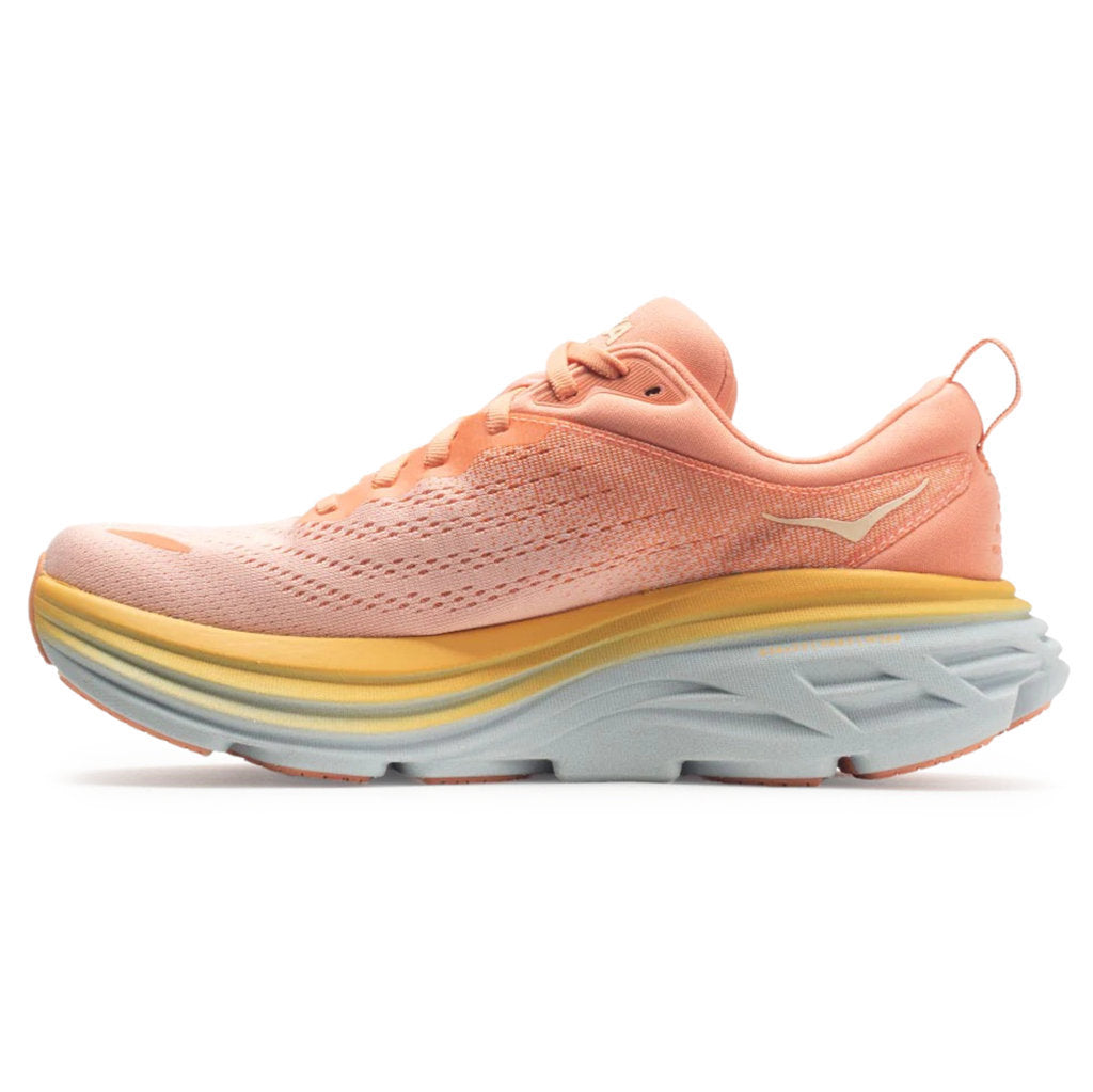 Hoka One One Bondi 8 Textile Womens Trainers#color_shell coral peach parfait