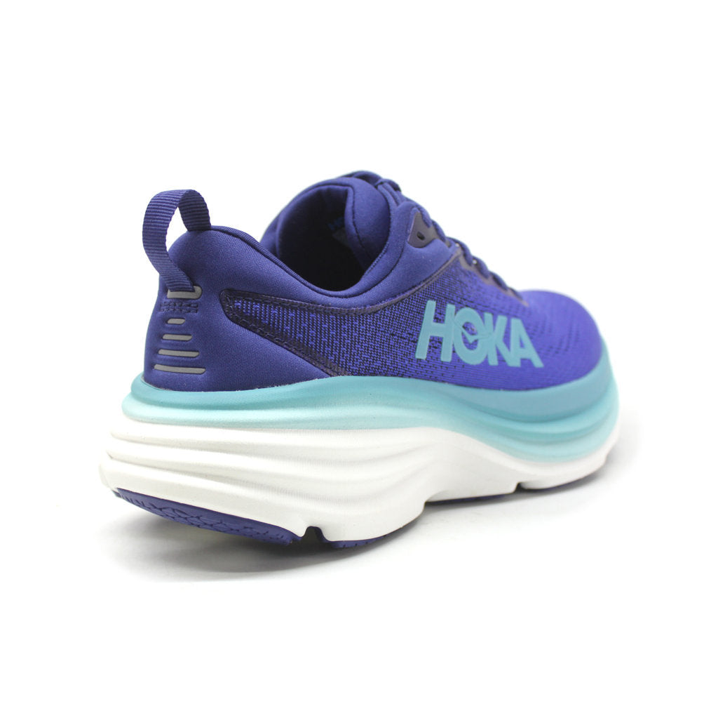 Hoka One One Bondi 8 Textile Womens Trainers#color_bellweather blue evening sky