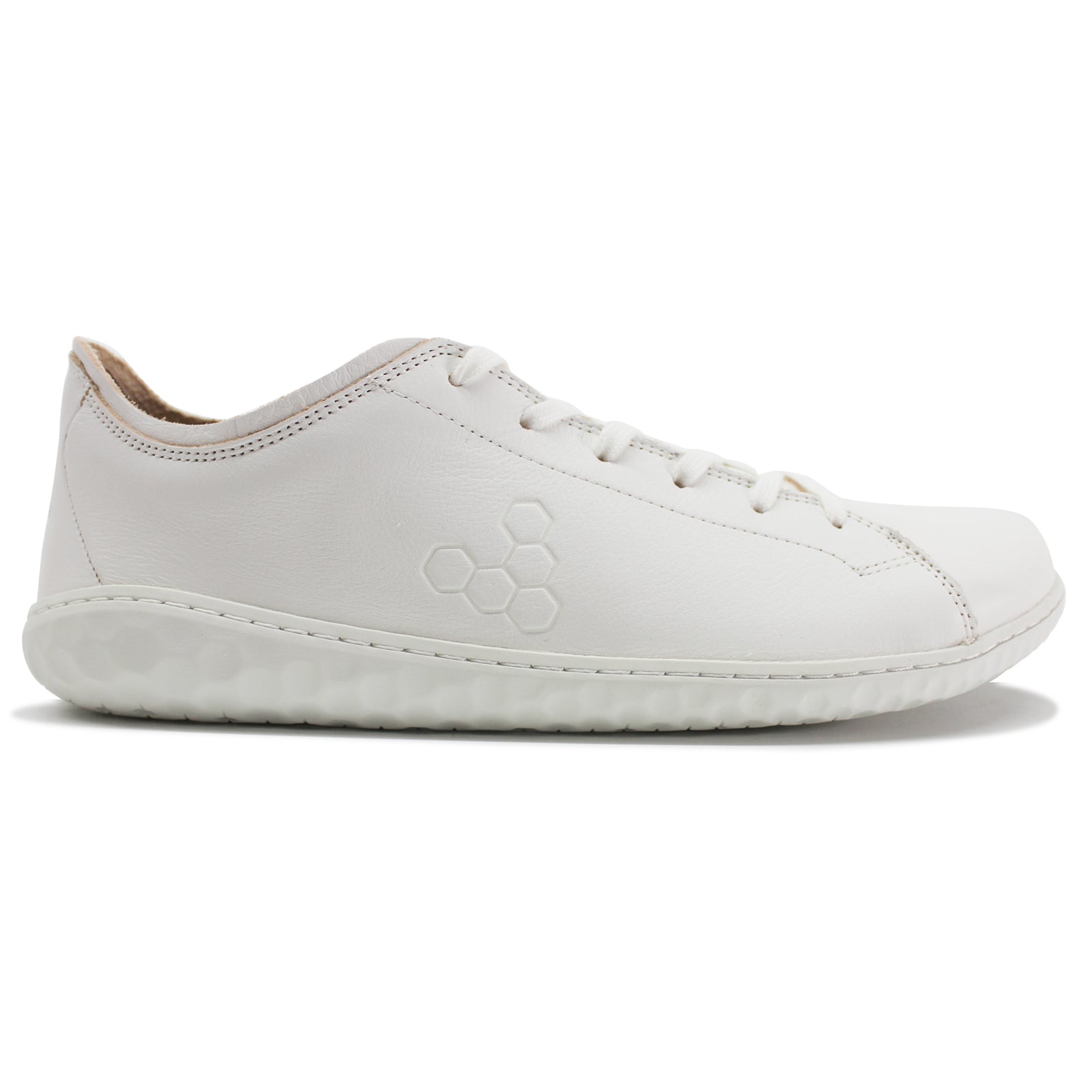 Vivobarefoot Geo Court III Leather Mens Trainers#color_bright white