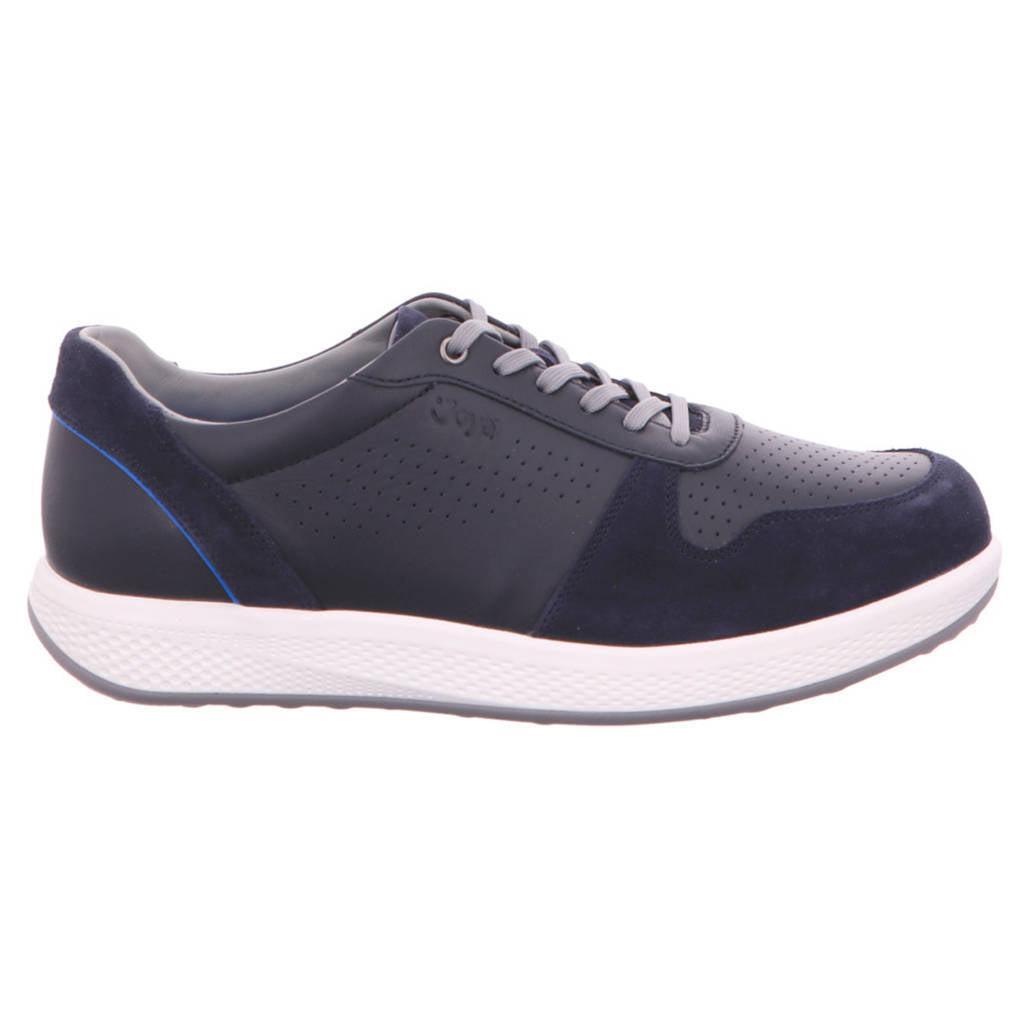 Joya Sven Leather Mens Trainers#color_dark blue