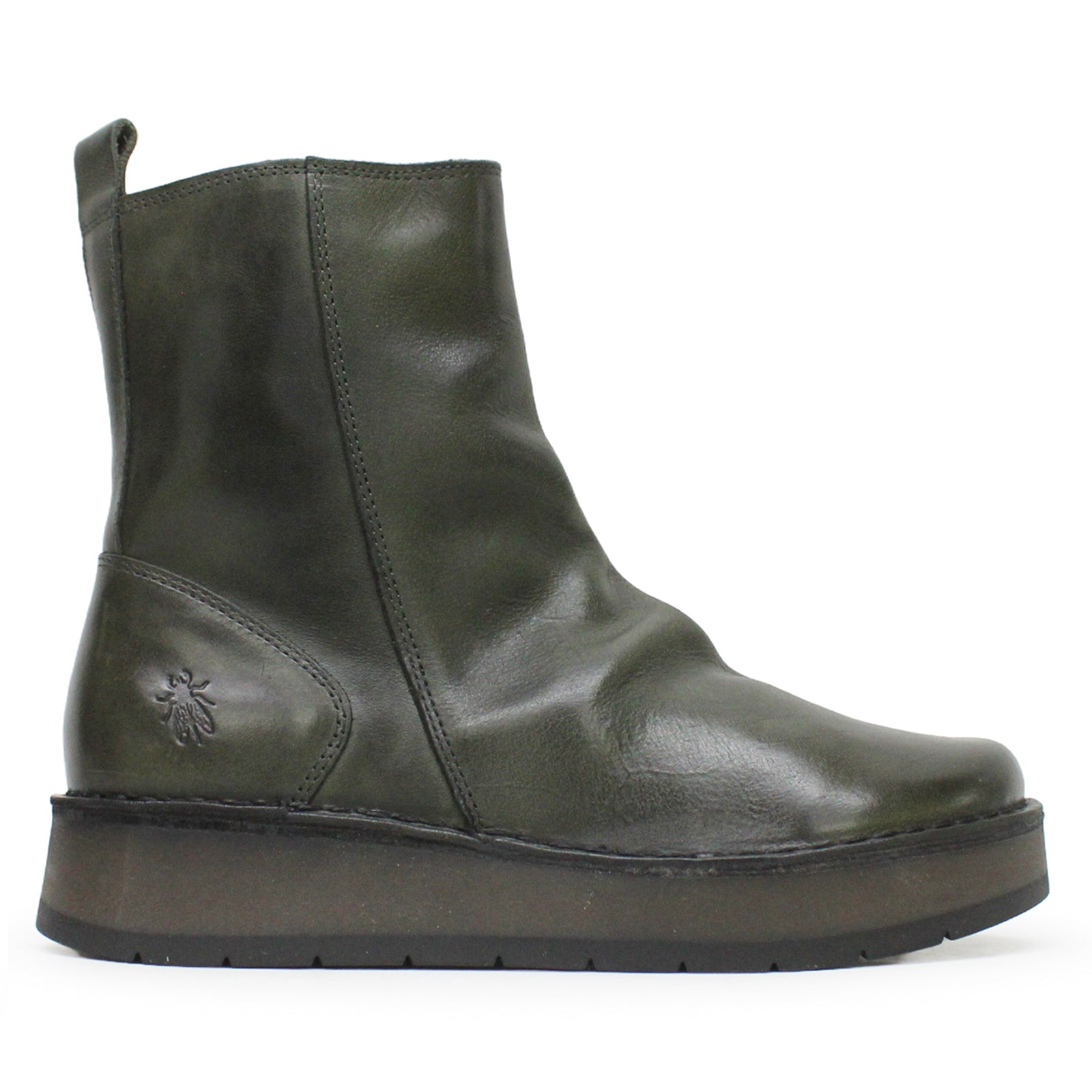 Fly London RENO053FLY Rug Leather Womens Boots#color_diesel