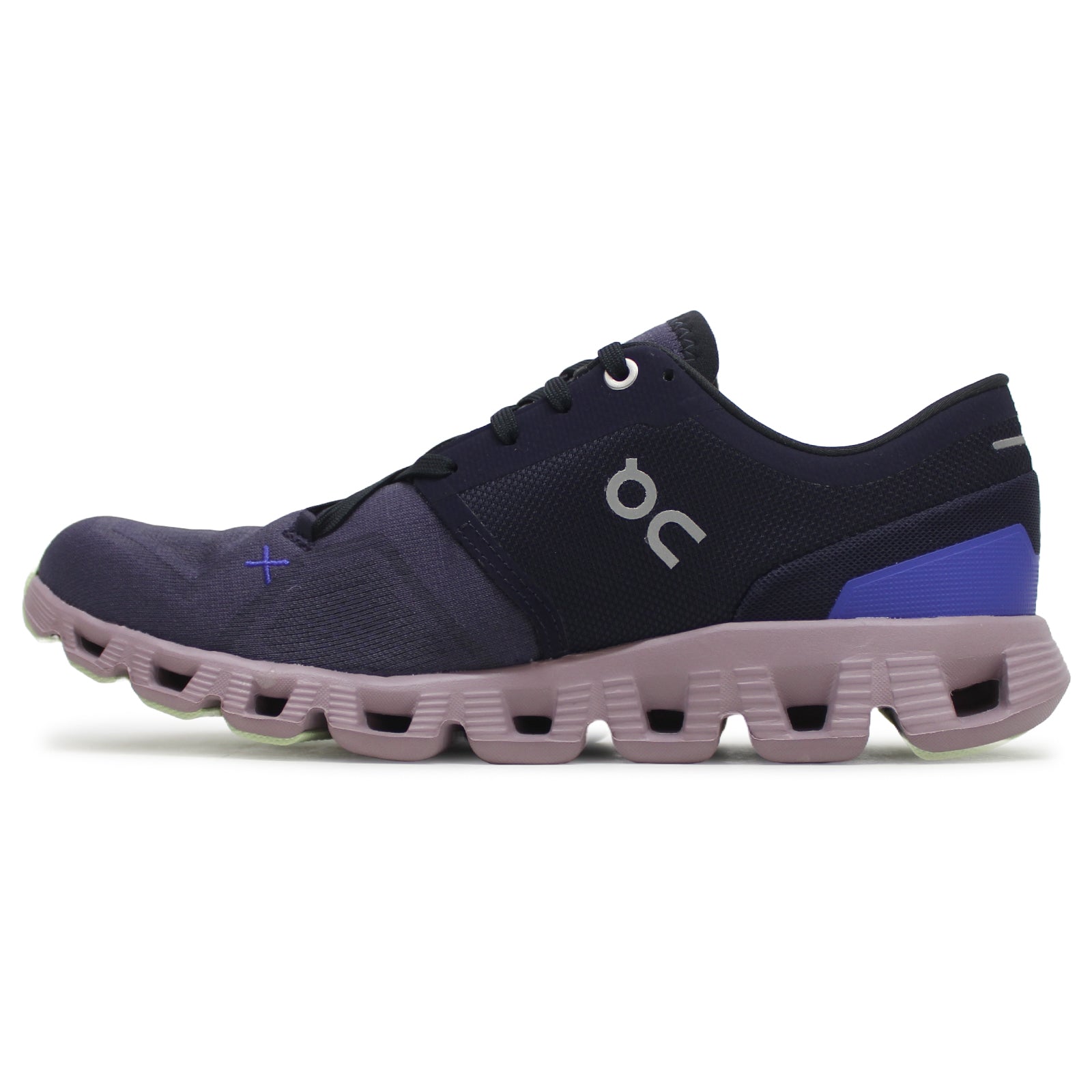 On Running Cloud X 3 Textile Women's Low-Top Trainers#color_midnight heron