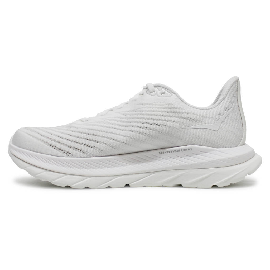 Hoka One One Mach 5 Textile Womens Trainers#color_white white