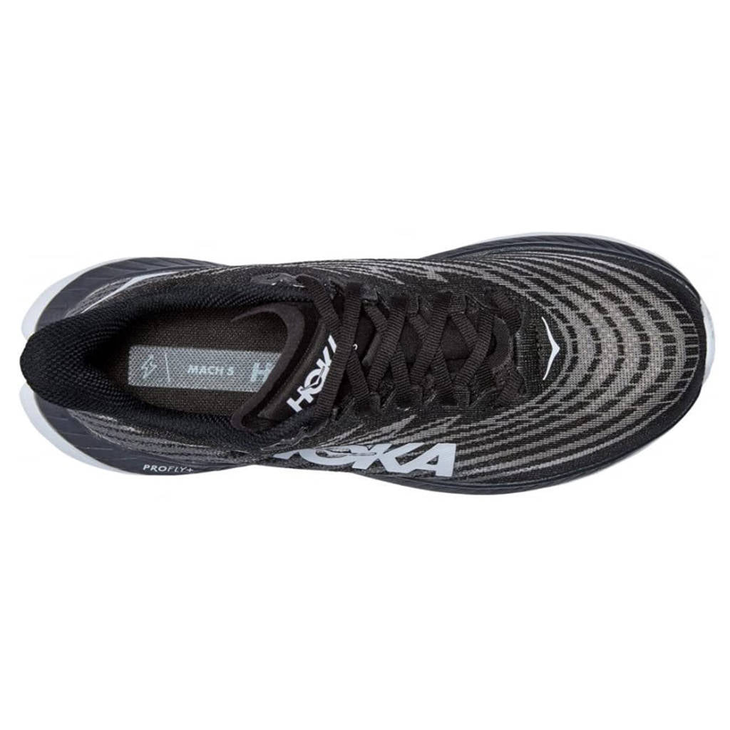 Hoka One One Mach 5 Textile Womens Trainers#color_black castlerock