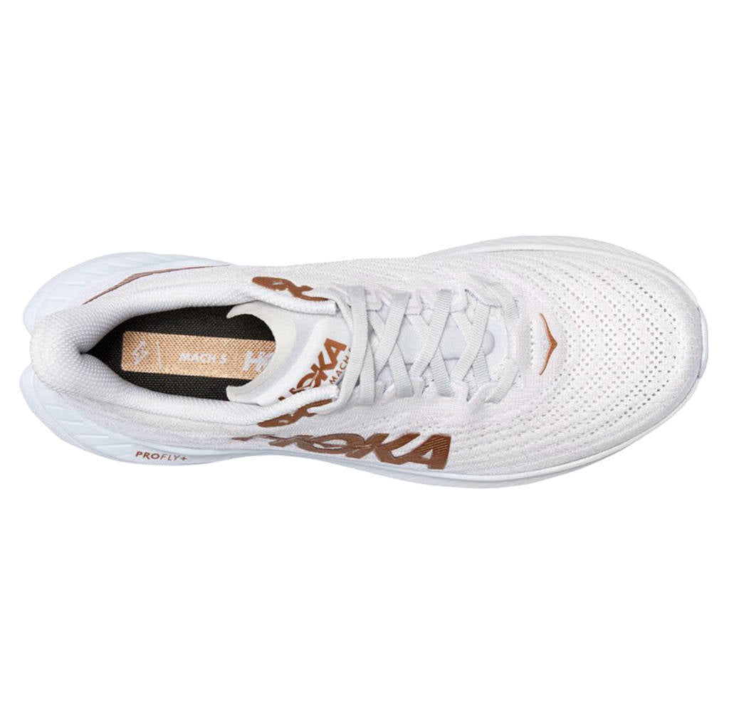 Hoka One One Mach 5 Textile Womens Trainers#color_white copper