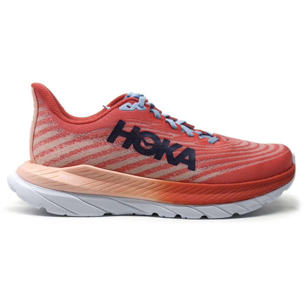 Hoka One One Mach 5 Textile Womens Trainers#color_camellia peach parfait