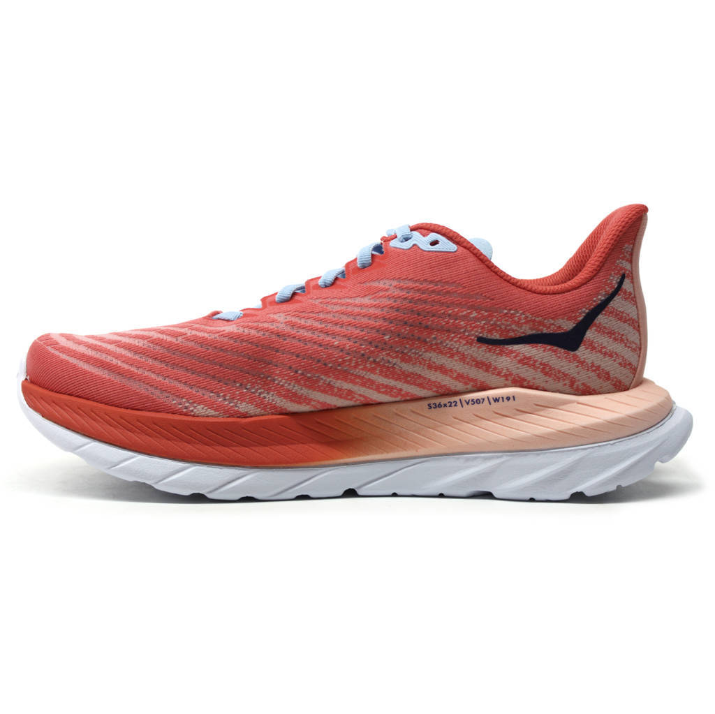 Hoka One One Mach 5 Textile Womens Trainers#color_camellia peach parfait