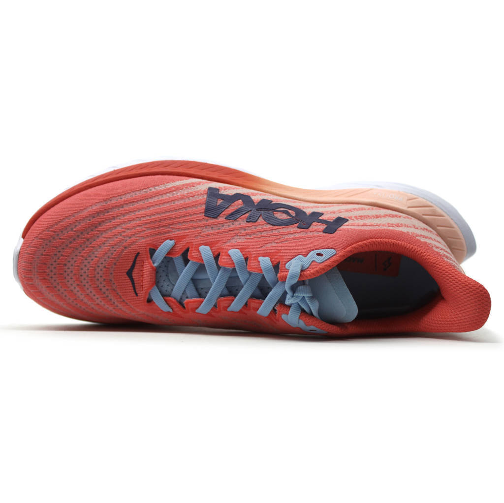 Hoka One One Mach 5 Textile Womens Trainers#color_camellia peach parfait