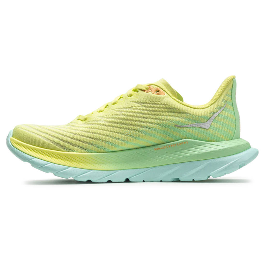 Hoka One One Mach 5 Textile Womens Trainers#color_citrus glow lime glow