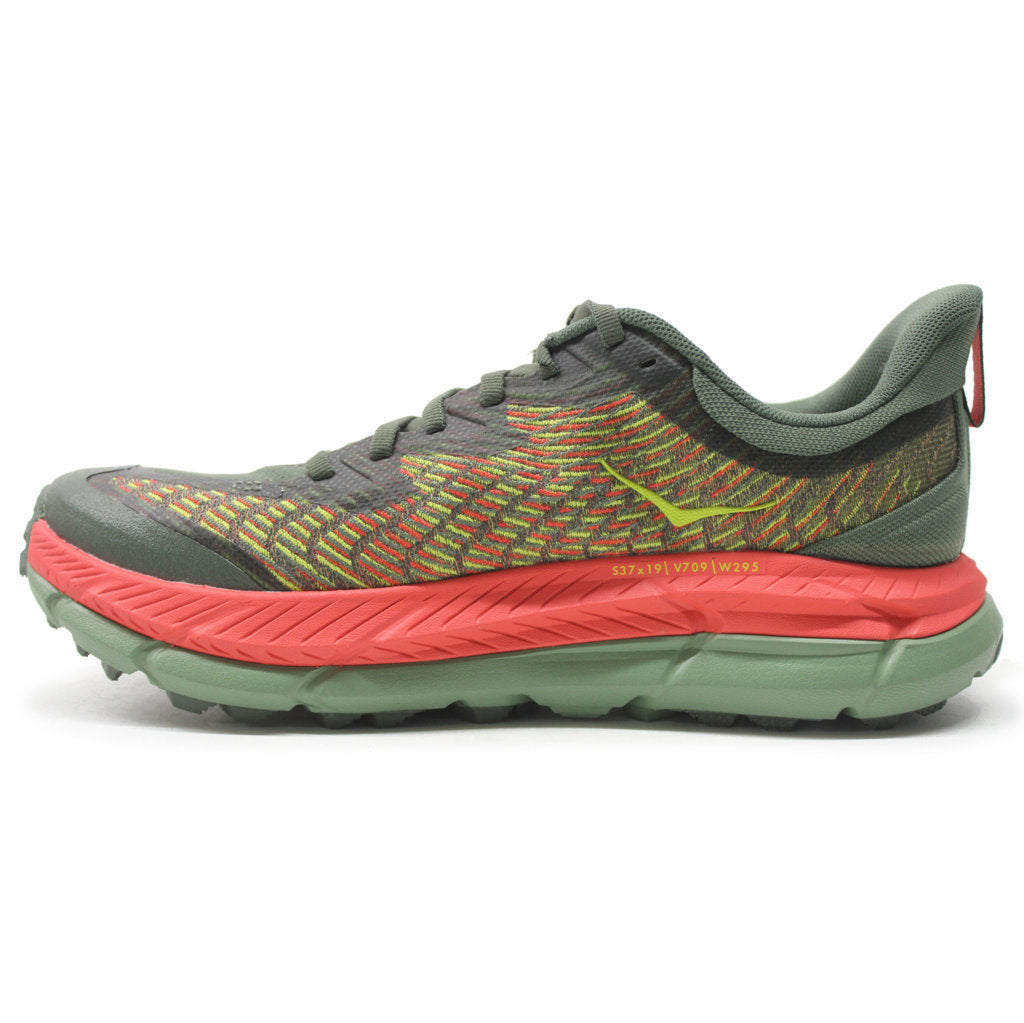 Hoka One One Mafate Speed 4 Textile Synthetic Mens Trainers#color_thyme fiesta