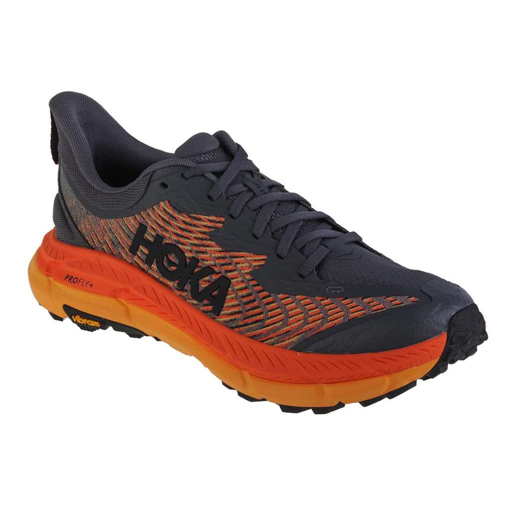 Hoka One One Mafate Speed 4 Textile Synthetic Mens Trainers#color_castlerock black