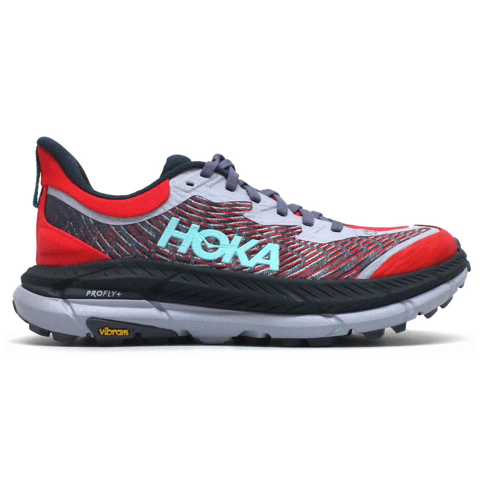 Hoka Mafate Speed 4 Textile Synthetic Womens Trainers#color_cerise stormy skies