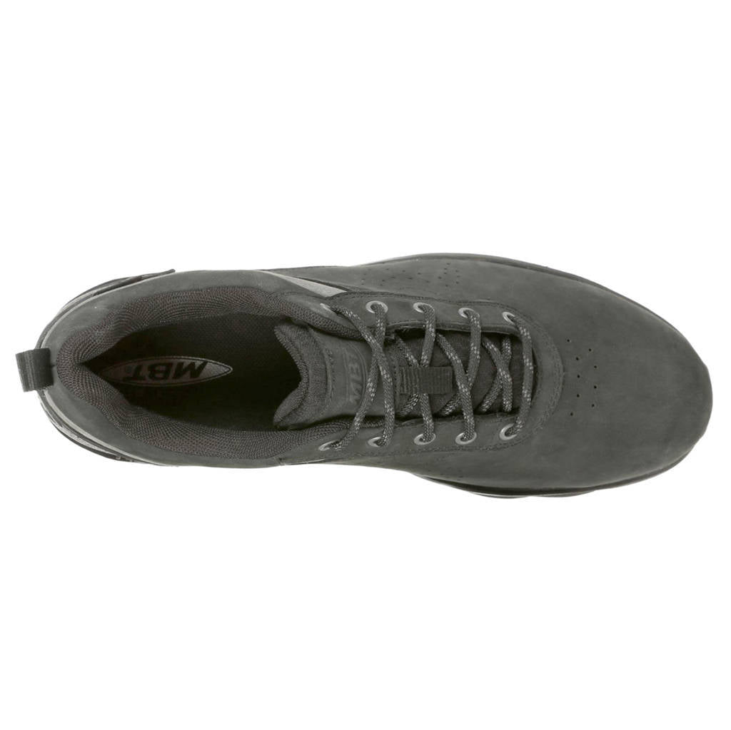 MBT KIBO SYM Leather Textile Womens Trainers#color_black