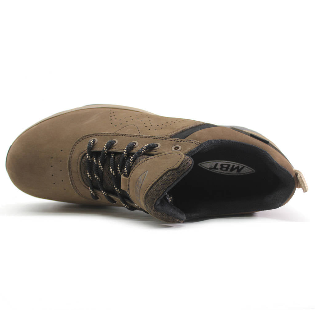 MBT KIBO SYM Leather Textile Womens Trainers#color_brown