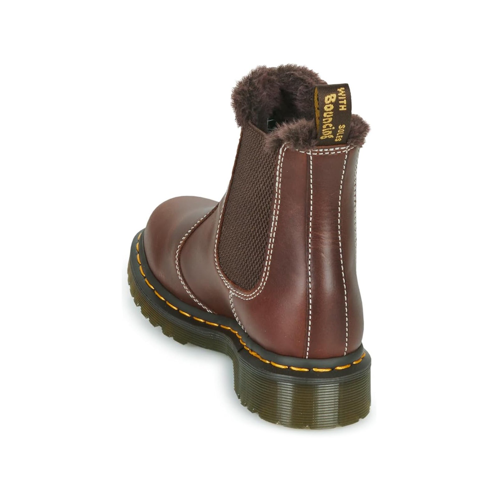 Dr. Martens 2976 Leonore 30954201 Leather Womens Boots - Dark Brown - 5#color_dark brown