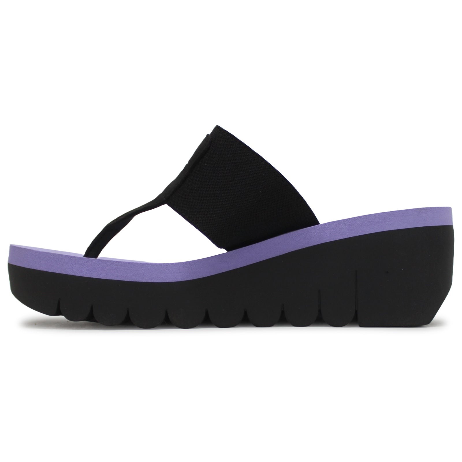 Fly London YOMU725FLY Cupido Leather Womens Sandals#color_black viola