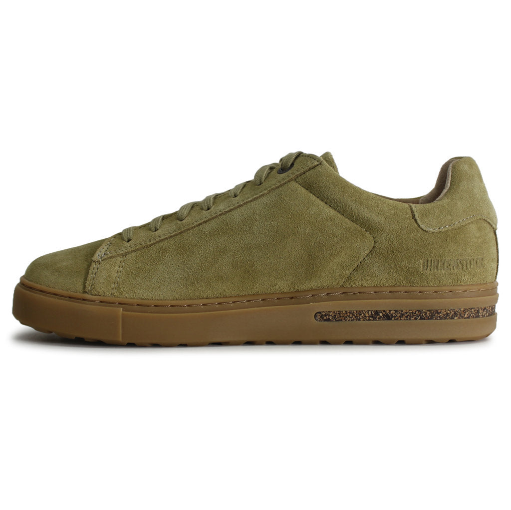 Birkenstock Bend Low Suede Leather Unisex Trainers#color_khaki