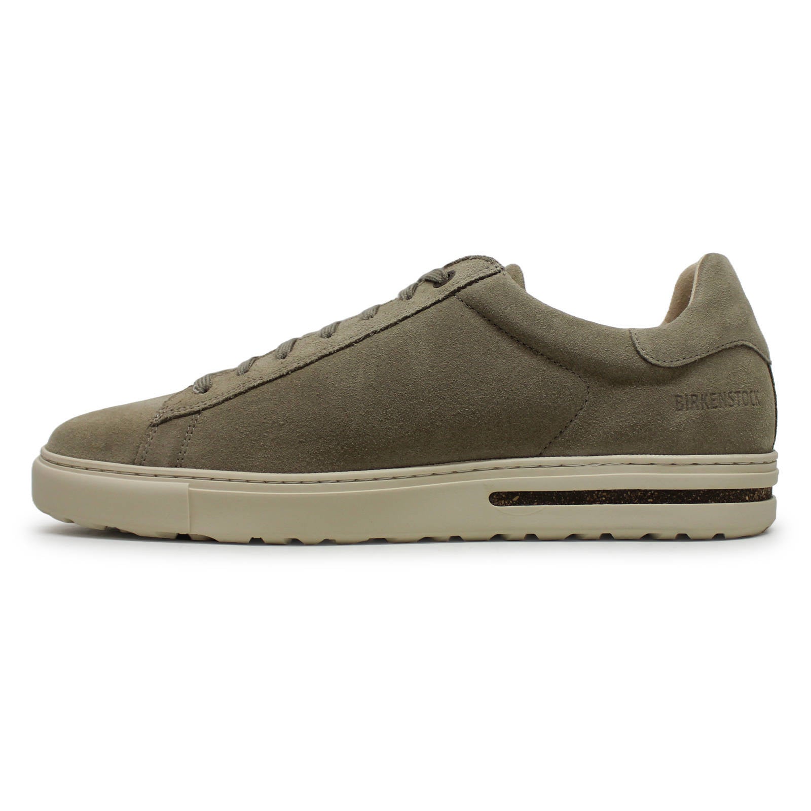 Birkenstock Bend Low Suede Leather Unisex Trainers#color_Taupe