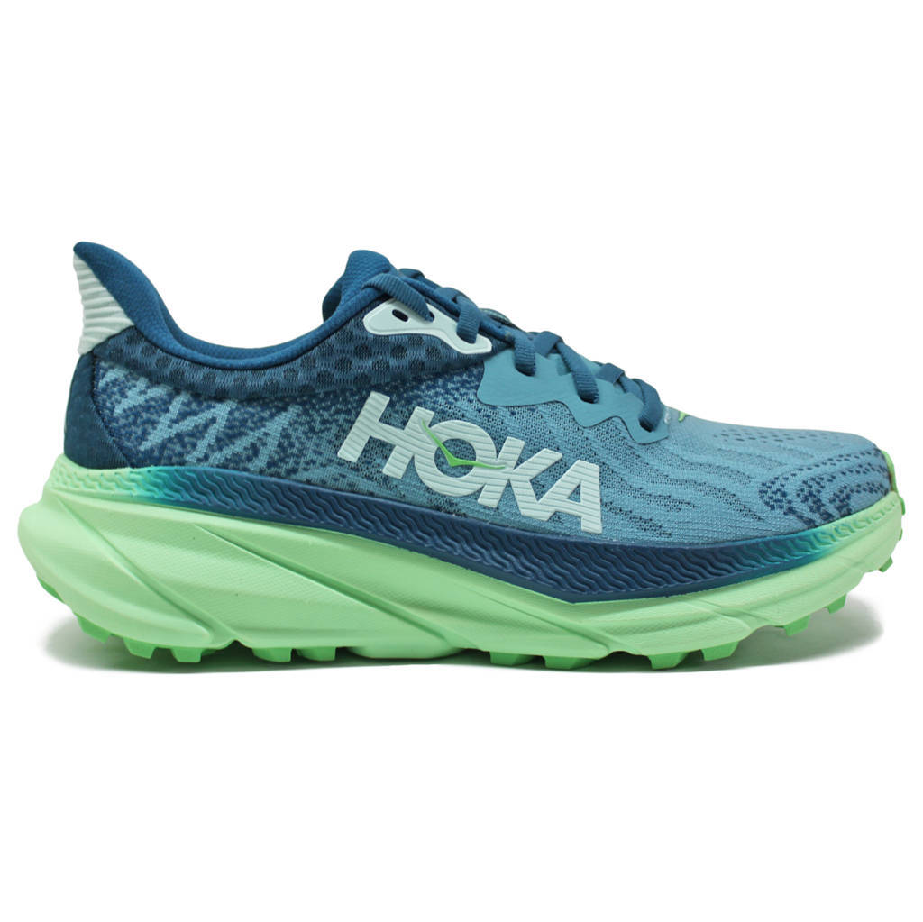 Hoka One One Challenger ATR 7 Textile Womens Trainers#color_ocean mist lime glow