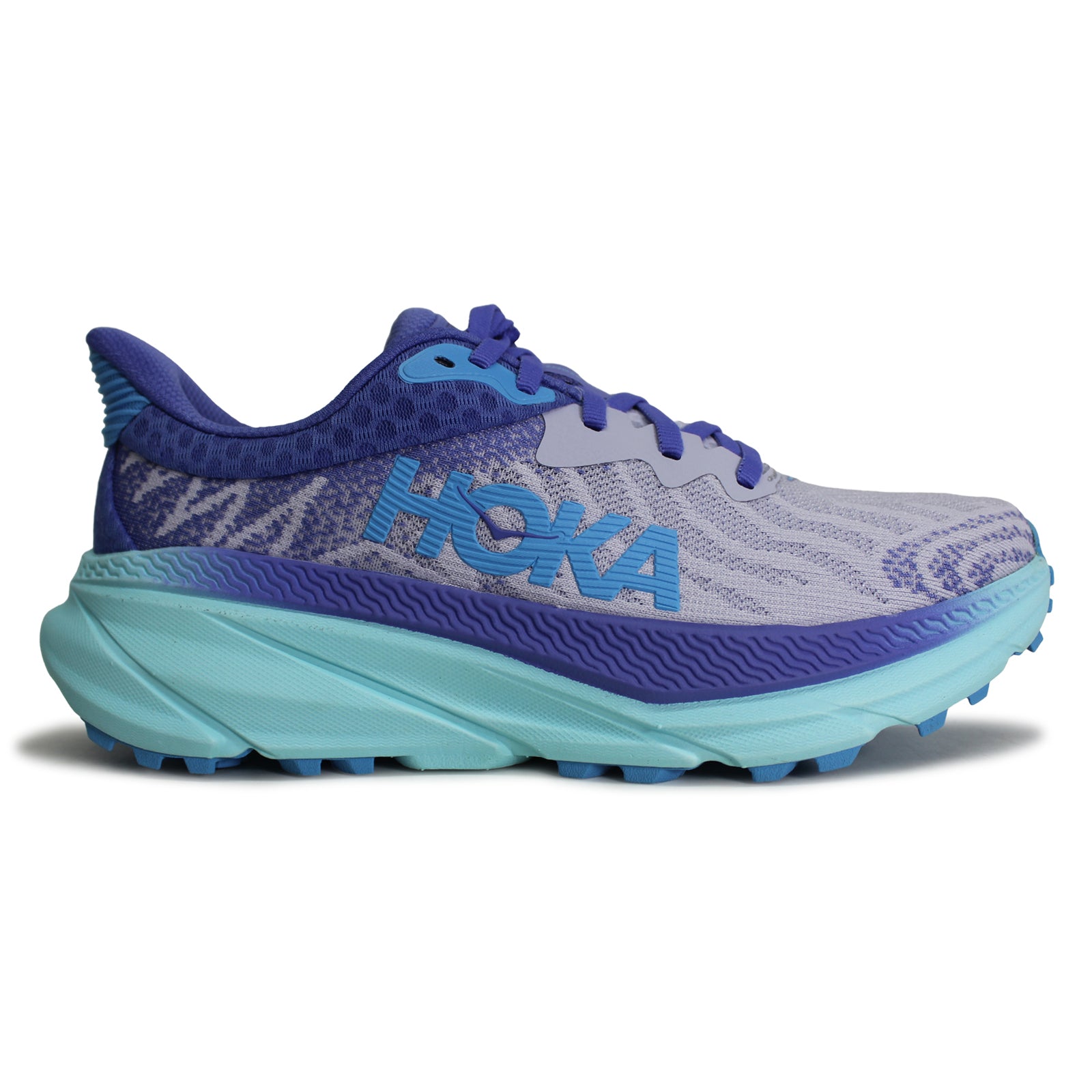 Hoka Challenger ATR 7 1134498-ERC Textile Womens Trainers - Ether Cosmos - 8#color_ether cosmos