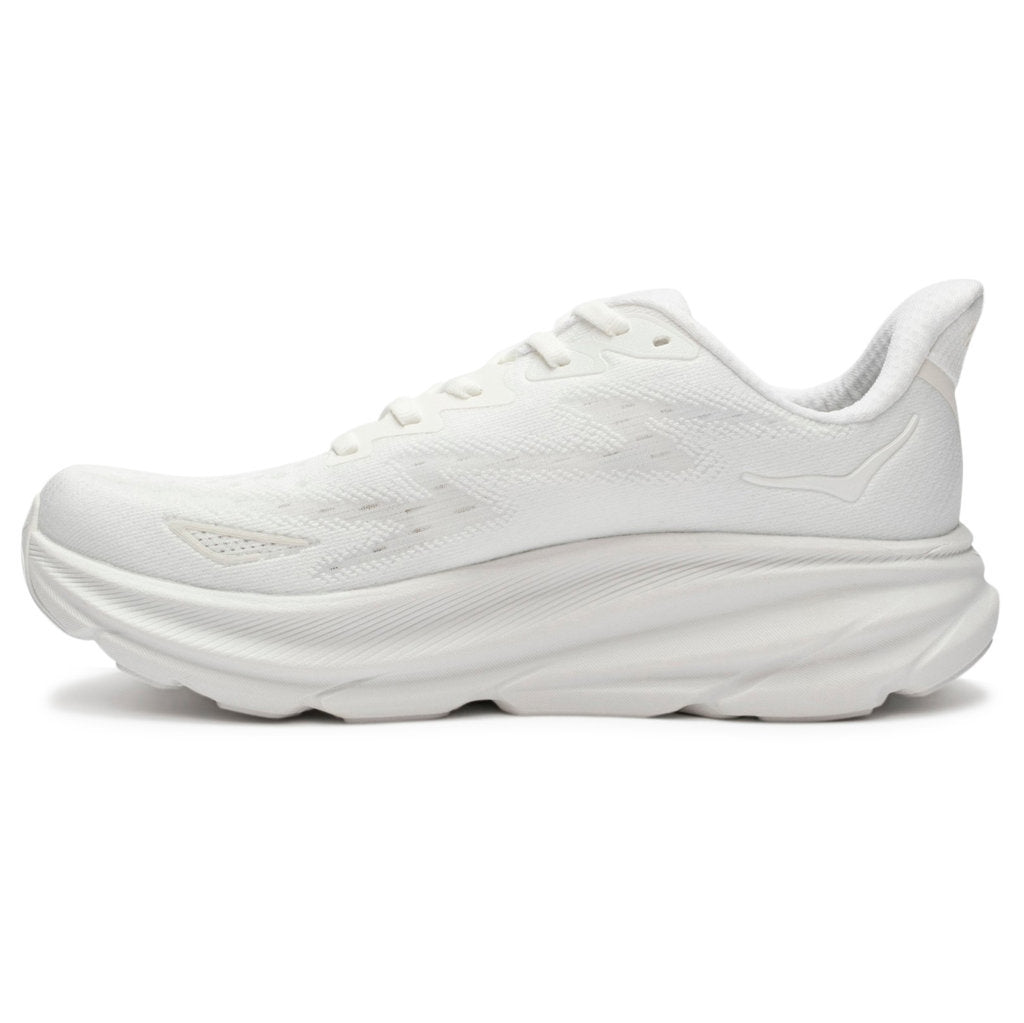 Hoka Clifton 9 1127895-WWH Textile Mens Trainers - White White - 7.5#color_white white