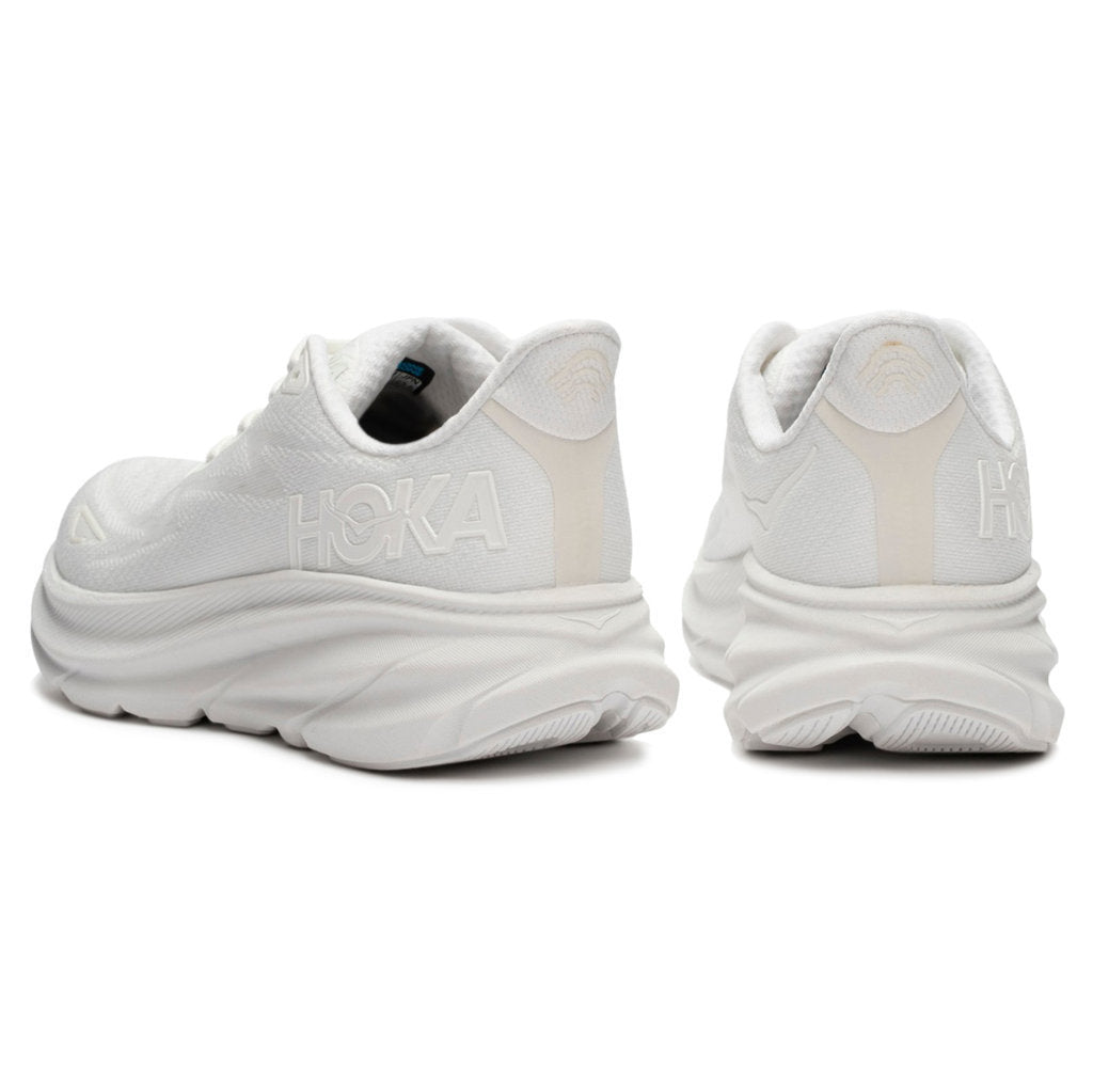 Hoka One One Clifton 9 Textile Mens Trainers#color_white white