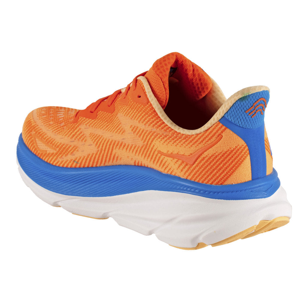 Hoka One One Clifton 9 Textile Mens Trainers#color_vibrant orange impala