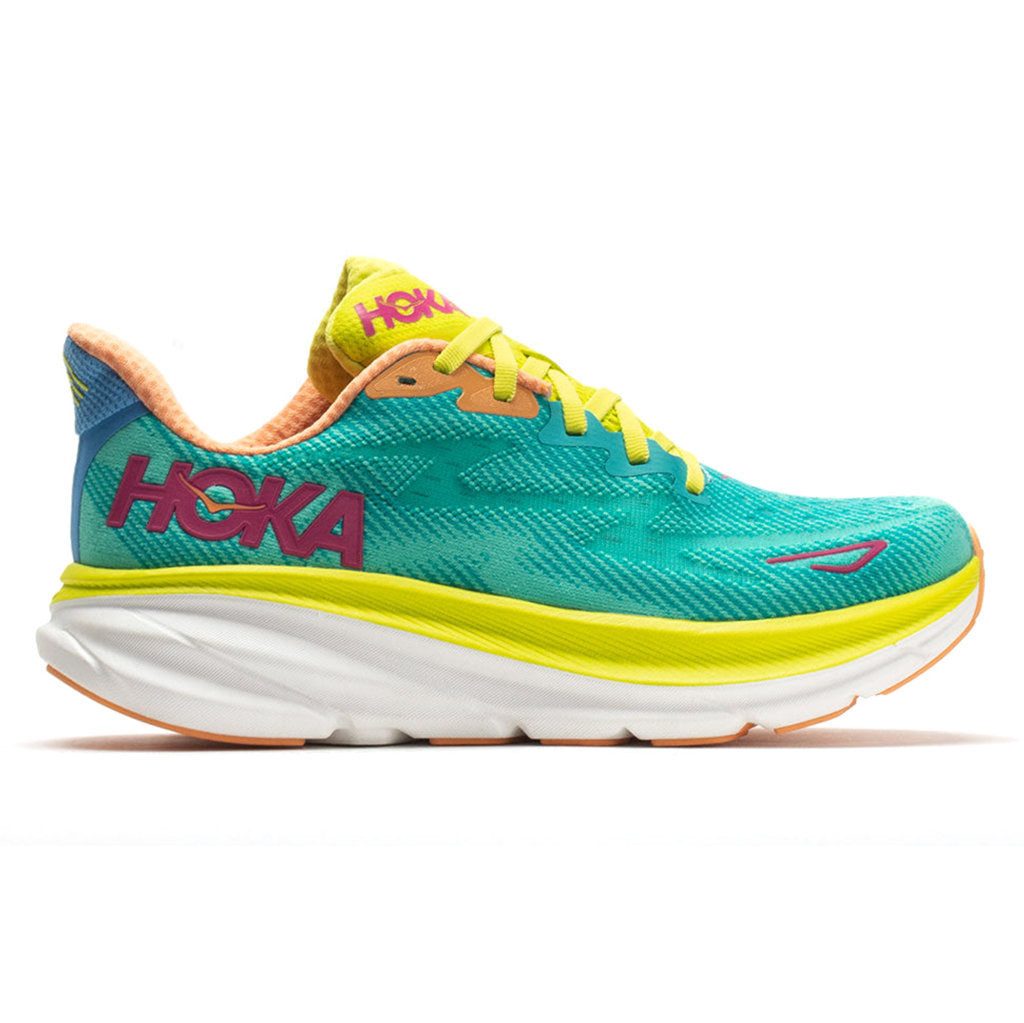 Hoka One One Clifton 9 Textile Mens Trainers#color_ceramic evening primrose