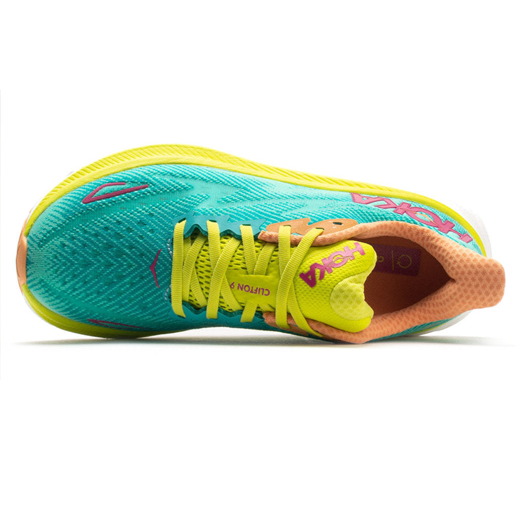 Hoka One One Clifton 9 Textile Mens Trainers#color_ceramic evening primrose