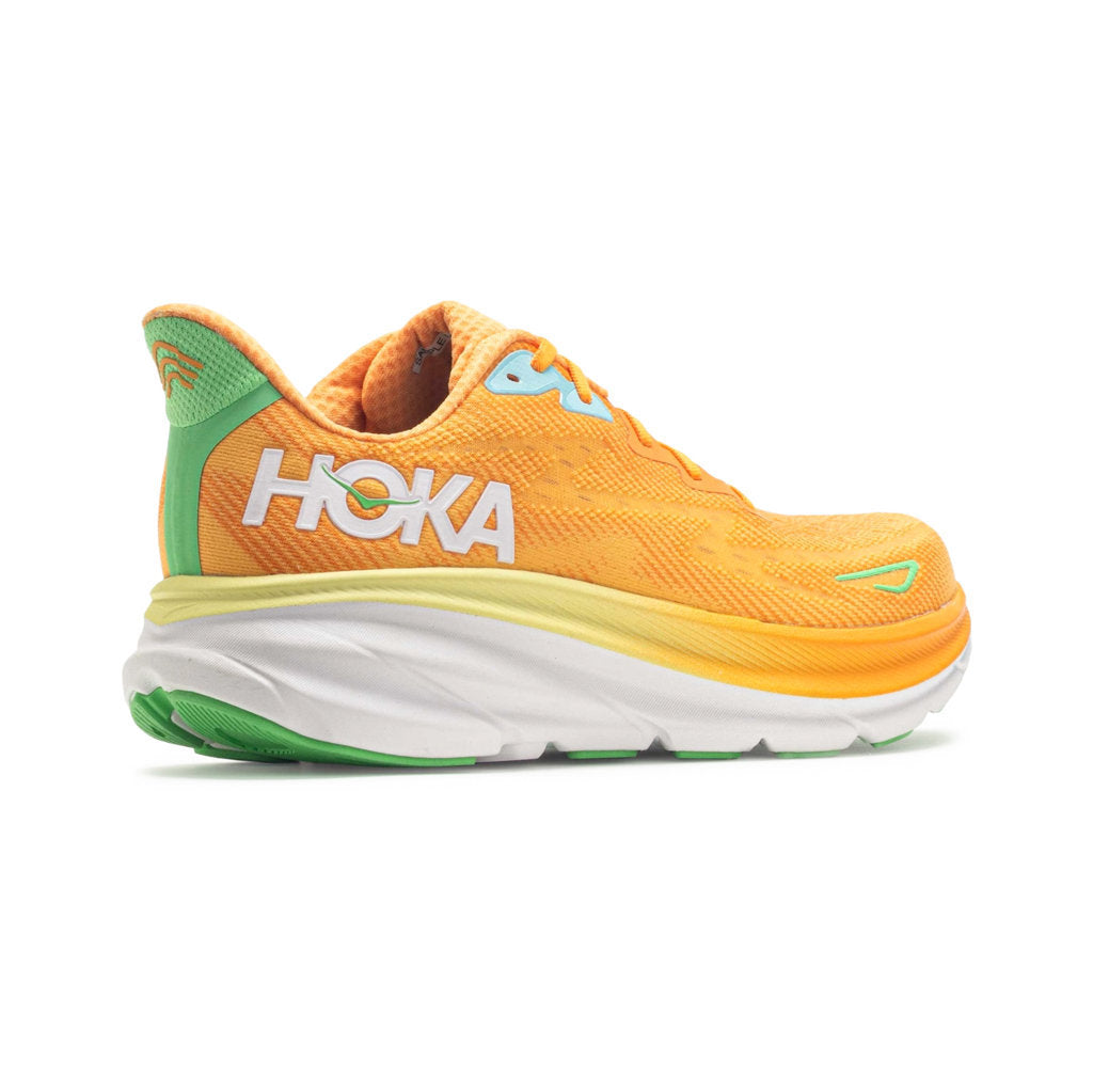 Hoka One One Clifton 9 Textile Mens Trainers#color_solar flare sherbet