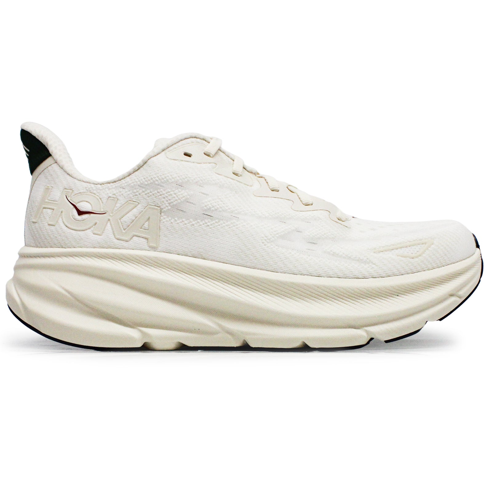 Hoka Clifton 9 Textile Mens Trainers#color_oat milk albaster