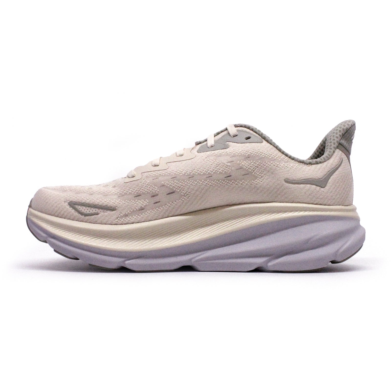 Hoka Clifton 9 Textile Mens Trainers#color_oat milk barley