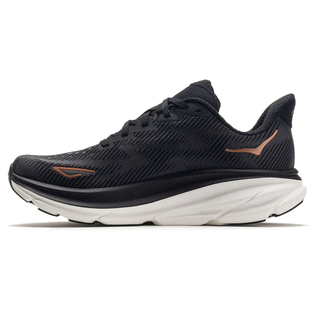 Hoka One One Clifton 9 Textile Womens Trainers#color_black copper