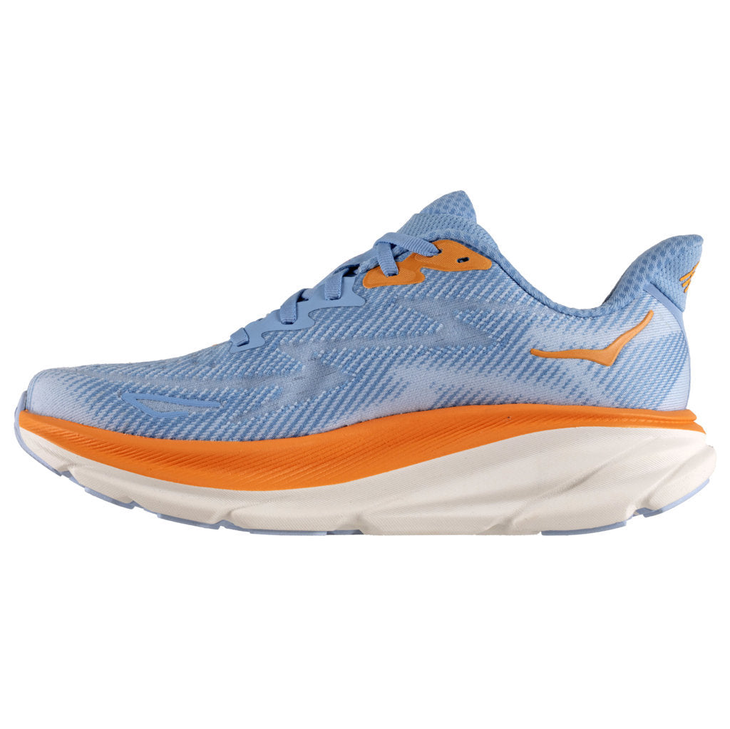 Hoka One One Clifton 9 Textile Womens Trainers#color_airy blue ice water