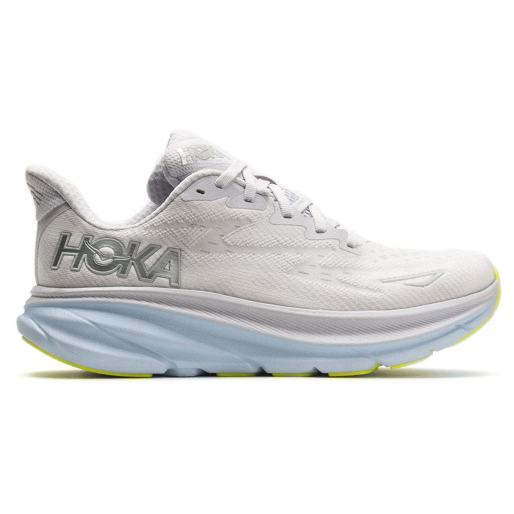 Hoka One One Clifton 9 Textile Womens Trainers#color_nimbus cloud ice water