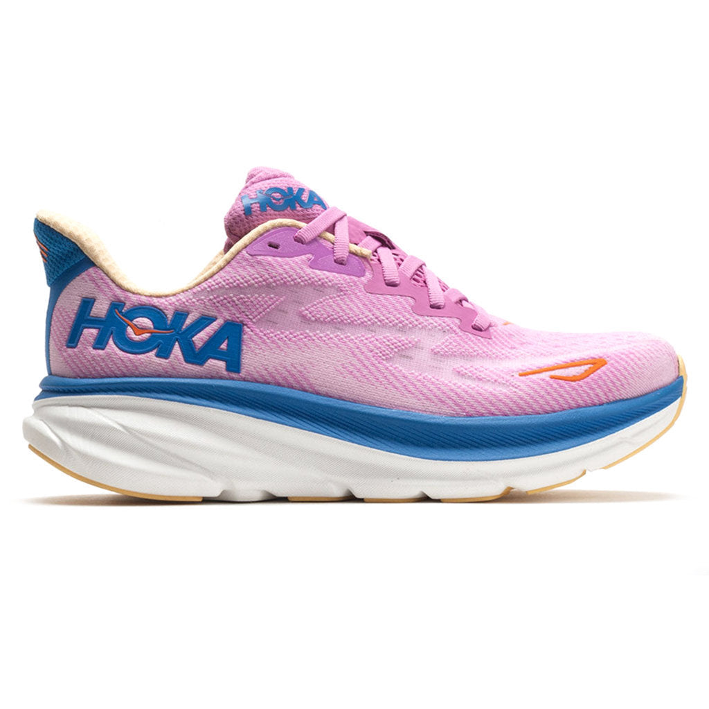 Hoka One One Clifton 9 Textile Womens Trainers#color_cyclamen sweet lilac