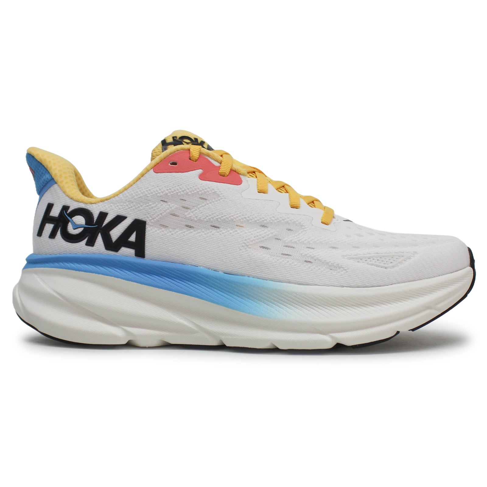 Hoka Clifton 9 Textile Womens Trainers#color_blanc de blanc swim day