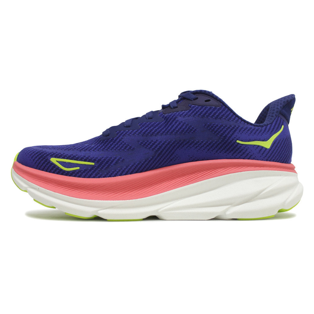 Hoka One One Clifton 9 Textile Womens Trainers#color_evening sky coral