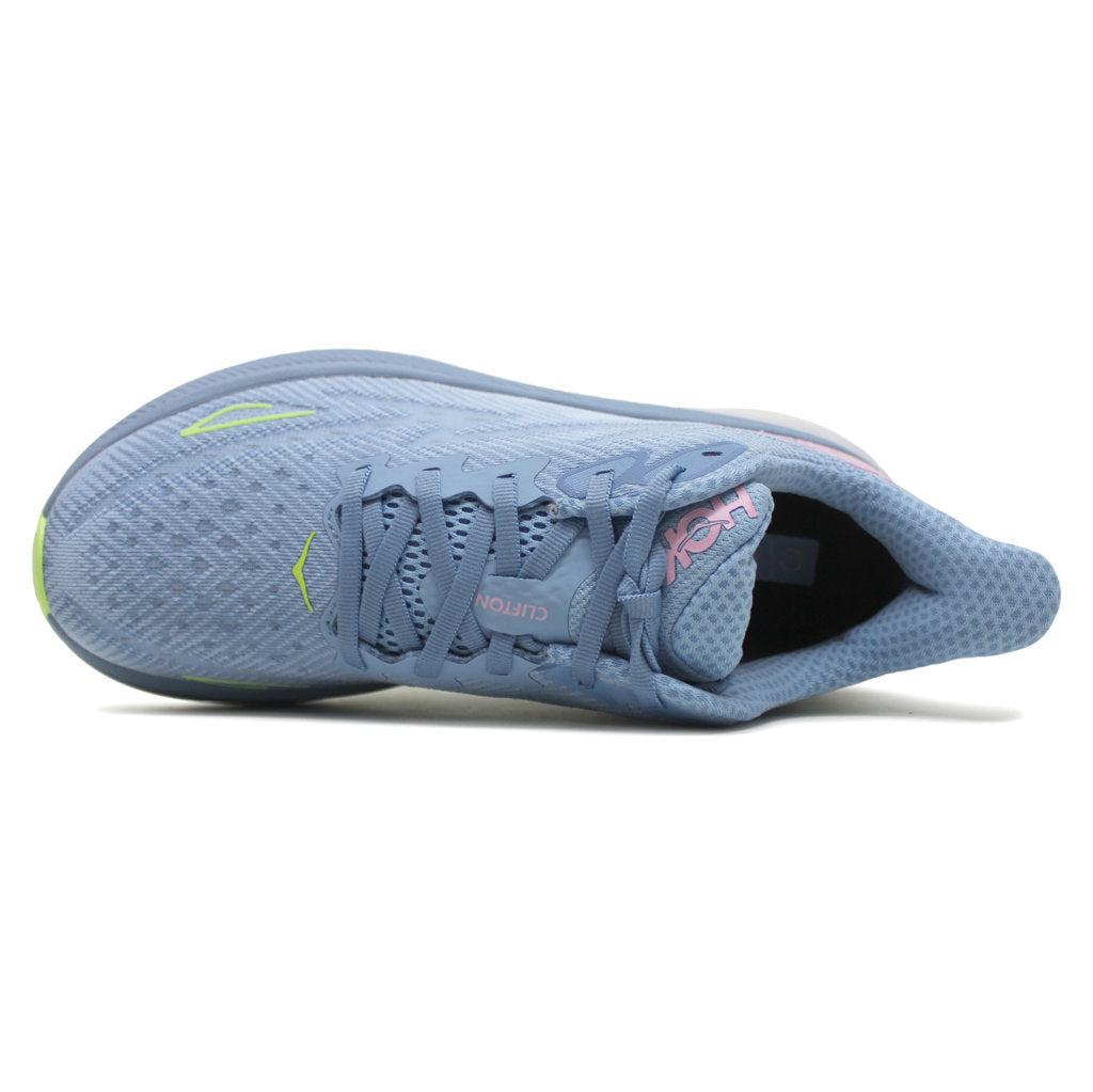 Hoka One One Clifton 9 Textile Womens Trainers#color_dusk pink twilight