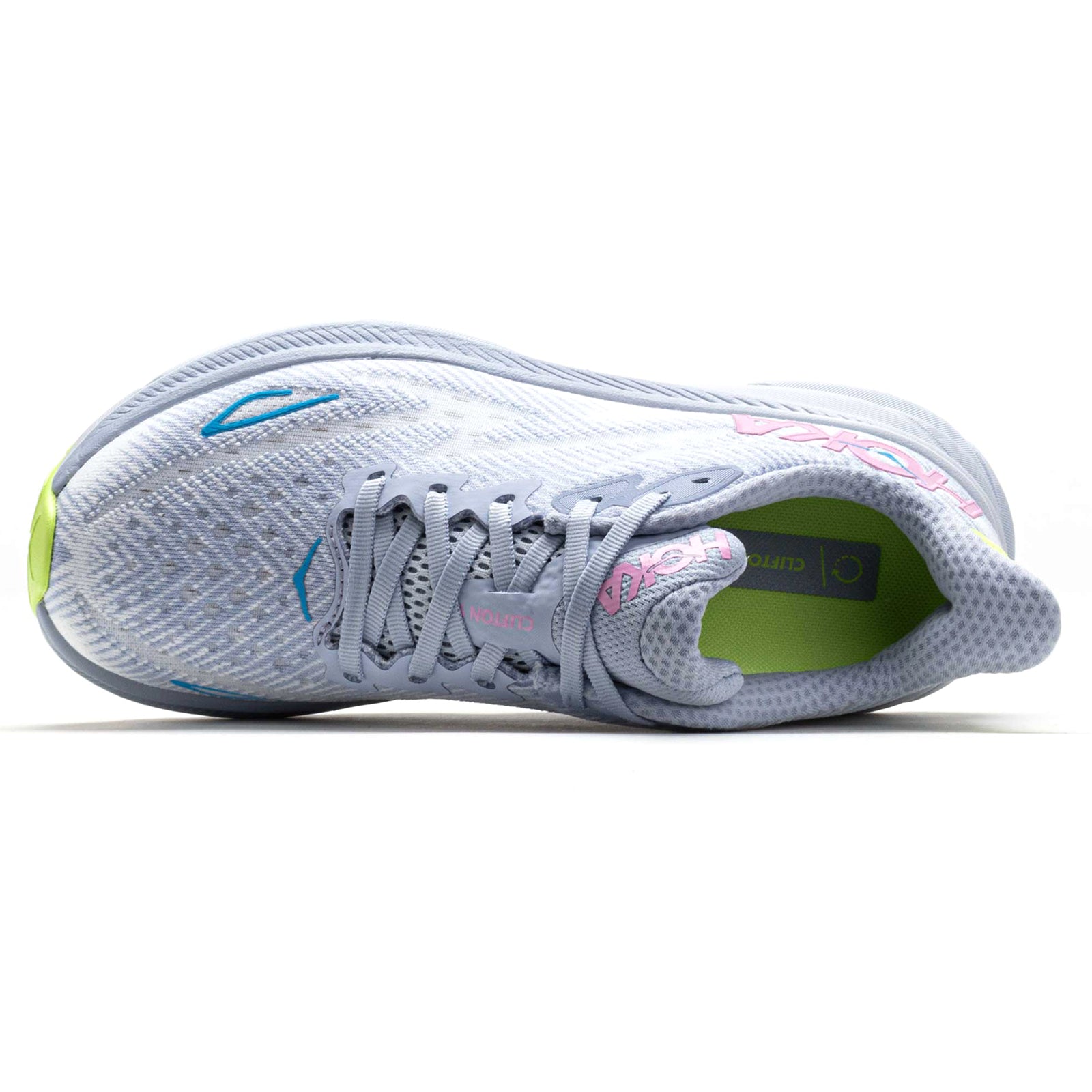 Hoka Clifton 9 Mesh Women's Running Shoes#color_gull sea ice