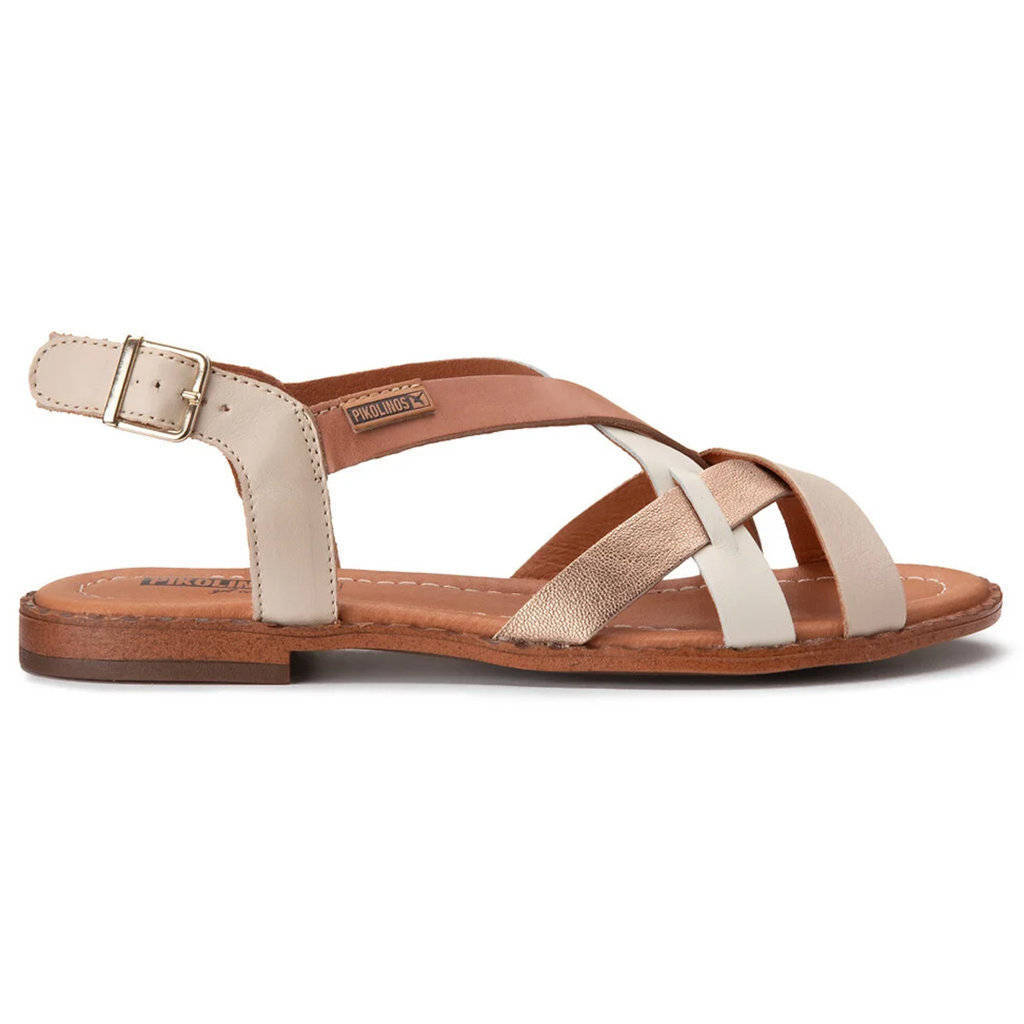 Pikolinos Algar W0X-0556C3 Leather Womens Sandals#color_marfil