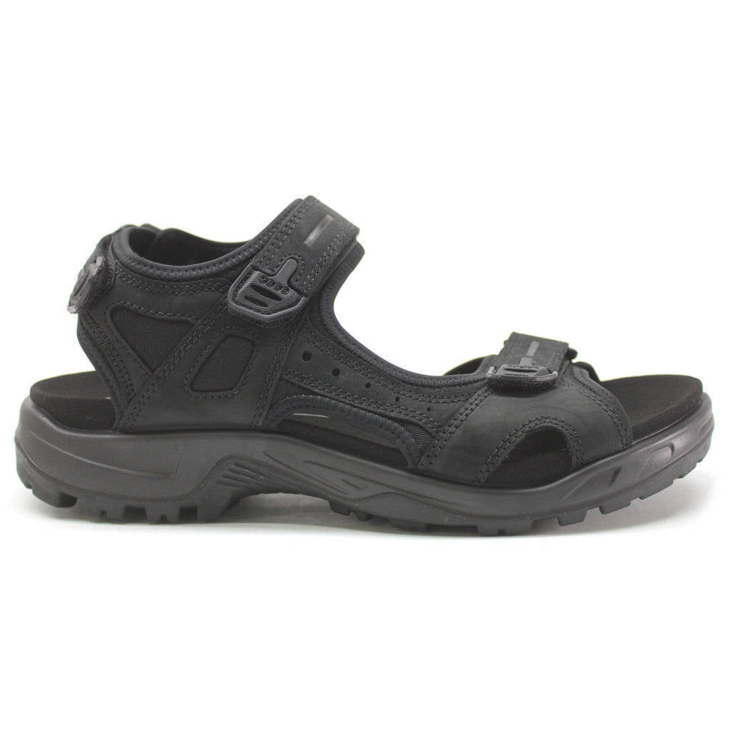 Ecco Offroad 822184 Nubuck Mens Sandals#color_black