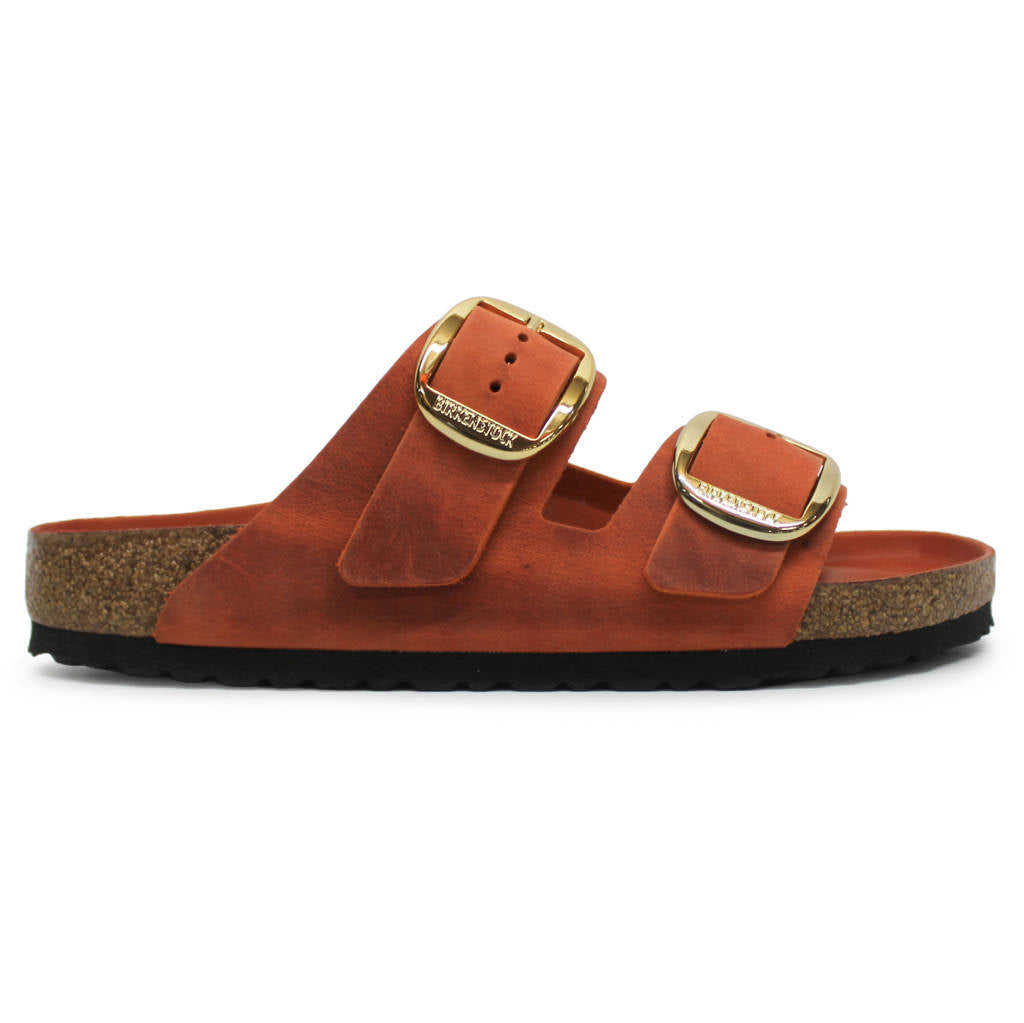 Birkenstock Arizona Big Buckle Oiled Leather Unisex Sandals#color_burnt orange