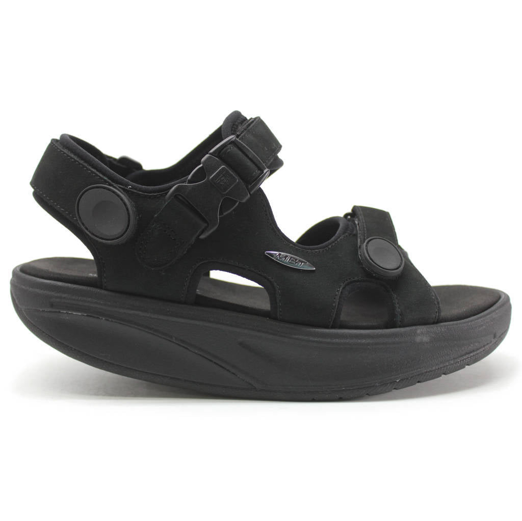 MBT Kisumu Classic Nubuck Womens Sandals#color_black